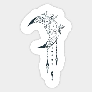 Hand Drawn Mystical Moon Sticker